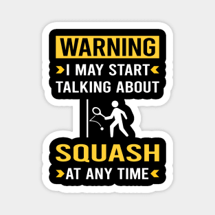 Warning Squash Magnet