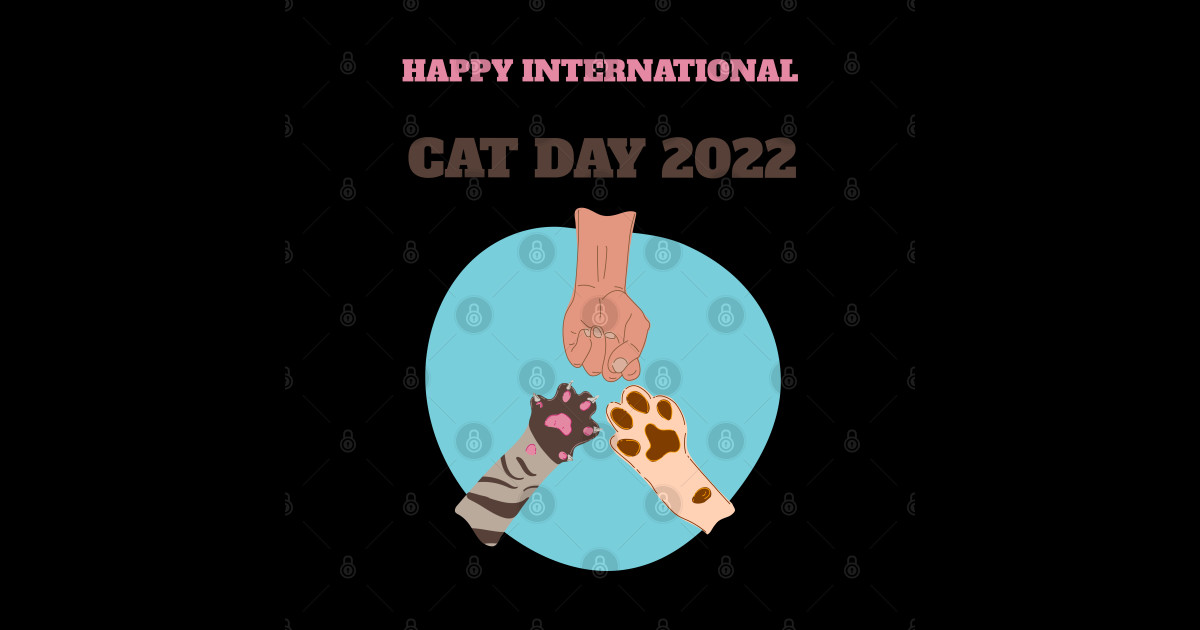Happy International Cat Day 2022 International Cat Day 2022 Sticker