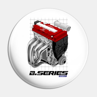 CAR ENGINE HONDA B SERIES CIVIC JDM Pin