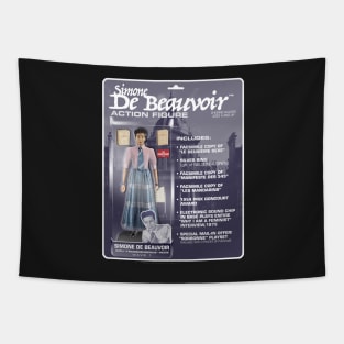 Simone De Beauvoir Action Figure Tapestry