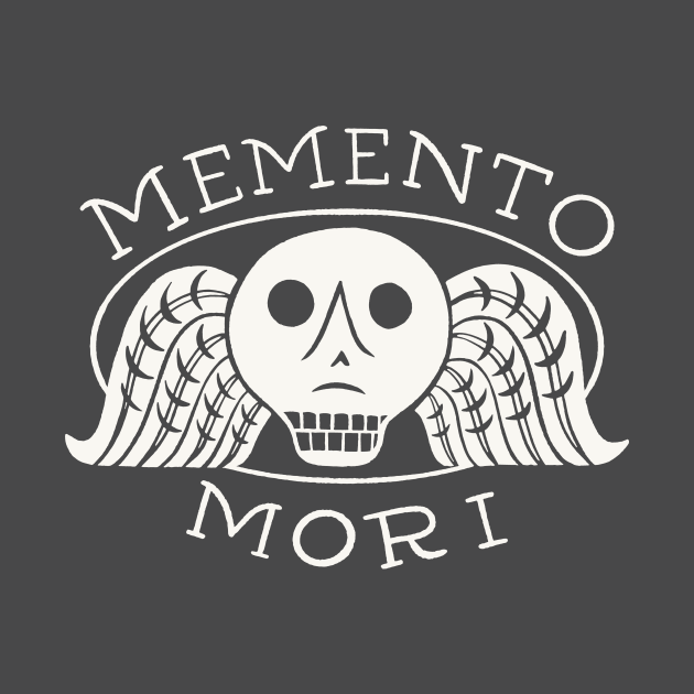 Memento Mori - Spooky Tombstone Design by sombreroinc