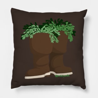 Maidenhair Fern Rain Boots Pillow