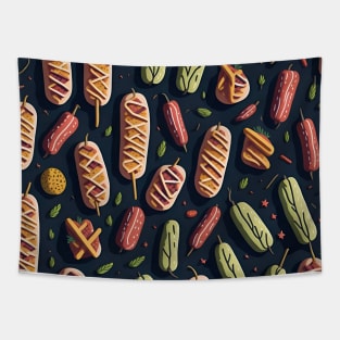 Fast food pattern Tapestry