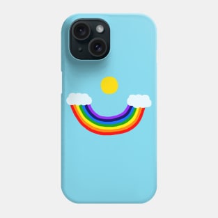 Smiling Rainbow Sky Phone Case