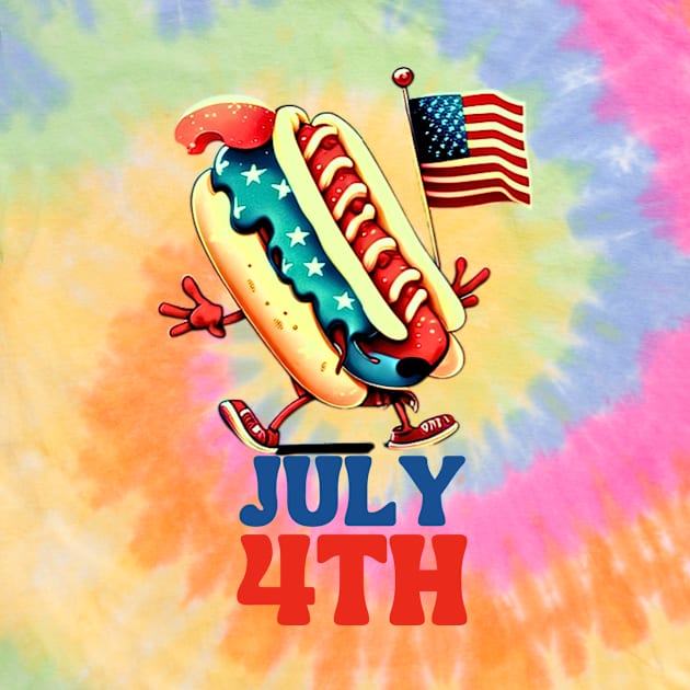 Funny hotdog Americain 4th of July gifts independence day by Art ucef