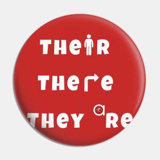 Their, There, They're Pin
