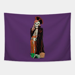 Halloween Skelton Pirate Tapestry