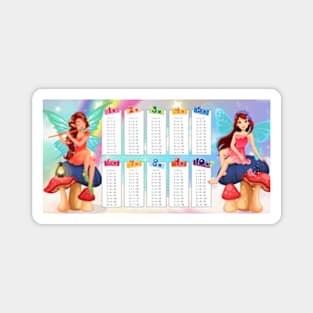 Multiplication table mug Magnet