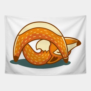 fox yoga Tapestry