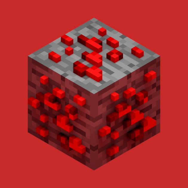 Block Redstone Ore 3D by Arkal