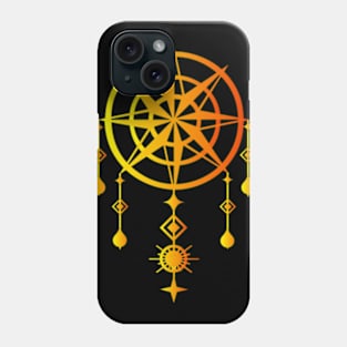 Wind rose and dream mandala Phone Case