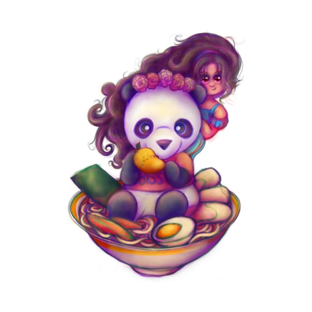 Kawaii Ramen Panda Girl by CuddlyChimera