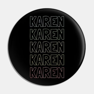 Karen Name Pattern Pin