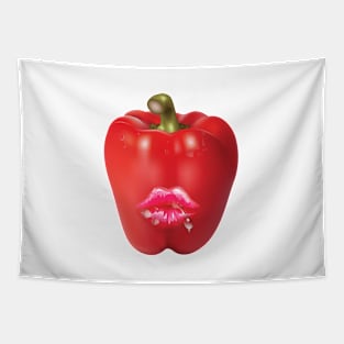 Red 'HOT' Bell Pepper Tapestry