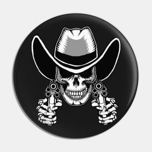 Six Shooter Skull. Pin