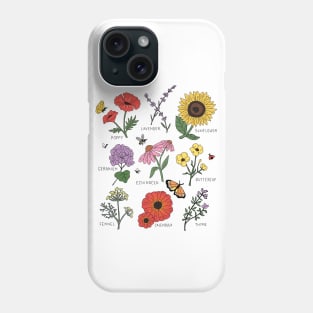 Doodle Flowers Phone Case