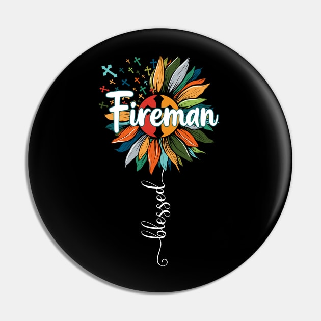 Blessed Fireman Pin by Brande