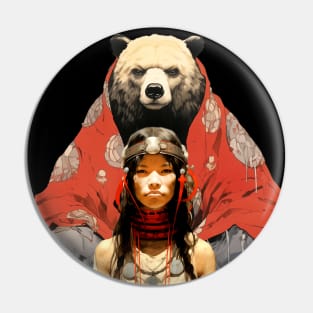 National Native American Heritage Month: "The Bear Mother" or "The Woman Who Married a Bear" Pin