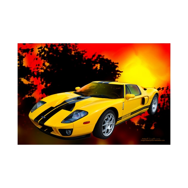 Yellow Ford GT by michaelasamples