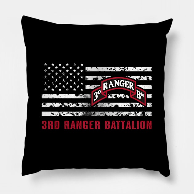 3rd Ranger Battalion Pillow by Jared S Davies