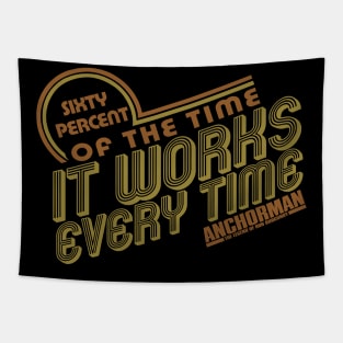 Anchorman It Works Every Time Quote Tapestry