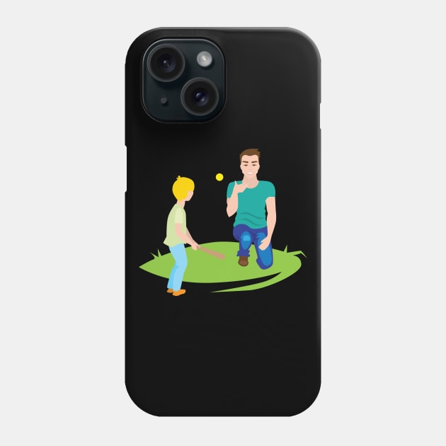 Father s Day baseball Phone Case by holidaystore