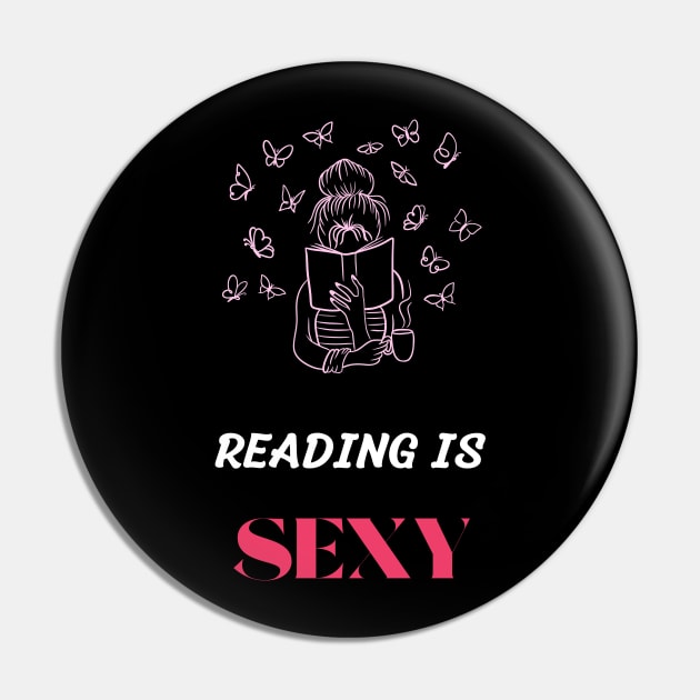 reading is sexy Pin by vaporgraphic