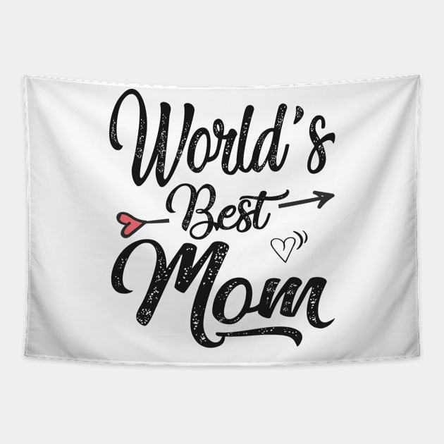 Worlds best mom Tapestry by Bagshaw Gravity