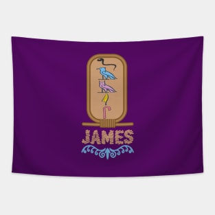 JAMES-American names in hieroglyphic letters-James, name in a Pharaonic Khartouch-Hieroglyphic pharaonic names Tapestry