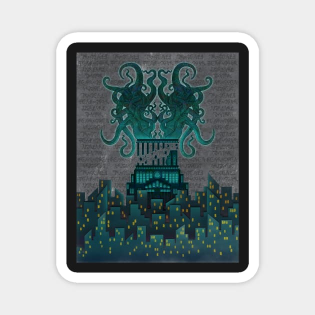 The sunken City, R'lyeh Magnet by Innsmouth