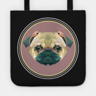 Pug Puppy Dog Lovers Face Cute Pop Art Adoption Tote