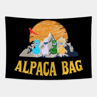 Alpaca Bag Colourful Crew Tapestry