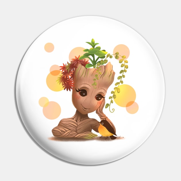 Cute Groot Pin by AliWing