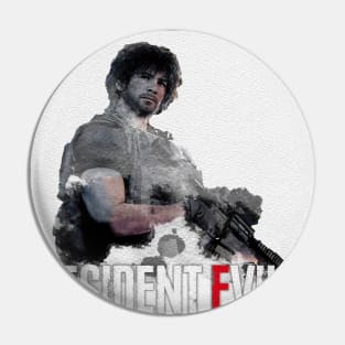 Watercolor Carlos [RESIDENT EVIL 3 REMAKE] Pin