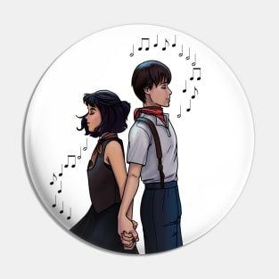 Orpheus x Eurydice ice Pin