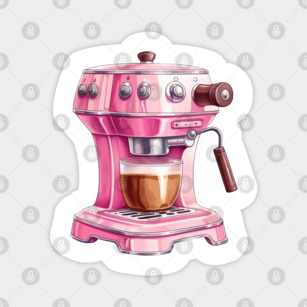 Pink Coffee Maker #2 - Pink - Magnet