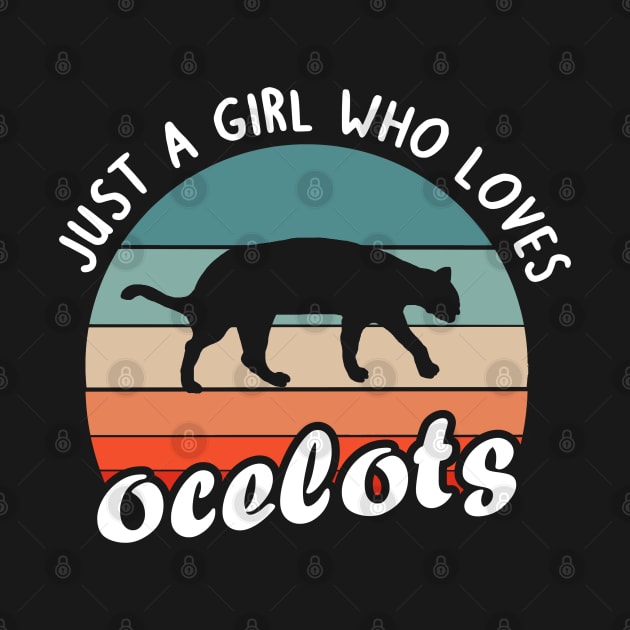 Girl cute ocelot fan saying animal women by FindYourFavouriteDesign