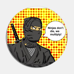 Ninja Pop Art Pin