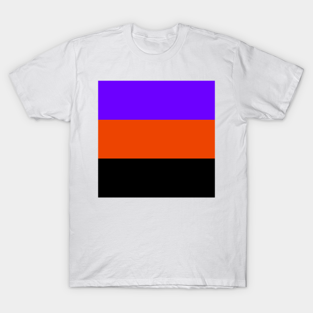 orange and purple graphic tee