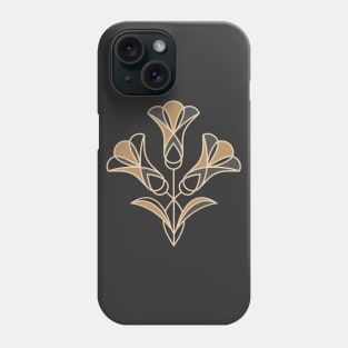 Art Deco Floral. Bluebell flowers 2 Phone Case