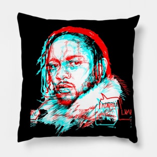 KENDRICK LAMAR GLITCHED 3D Pillow