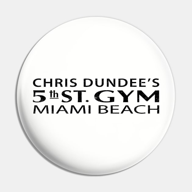 Chris Dundee 5th St. Gym Miami Beach Pin by Alema Art