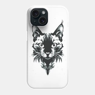 Cute Cat Illusion Design, Funny Cat Lover Gift Idea Phone Case