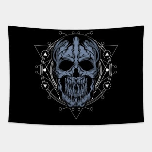 cracked skull Tapestry