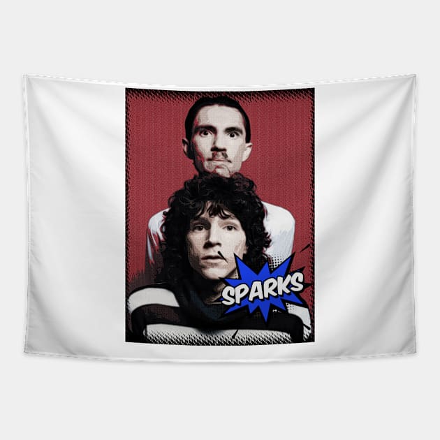 Ron Mael Sparks Tapestry by Kinanti art