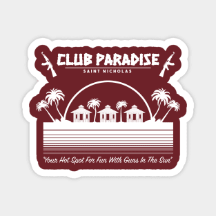 Club Paradise: Saint Nicholas (white) Magnet