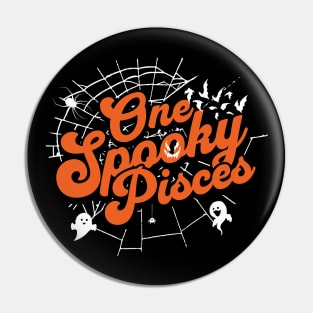 One Spooky Pisces Halloween Zodiac Sign Pin