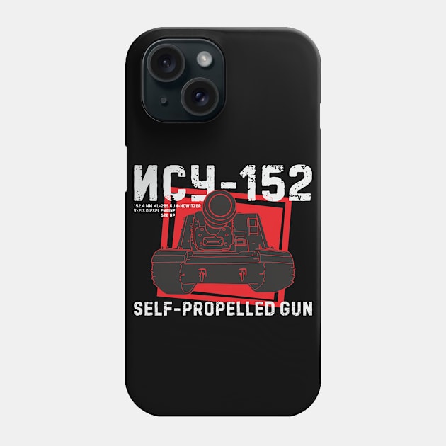 Soviet self-propelled gun ISU-152 Phone Case by FAawRay