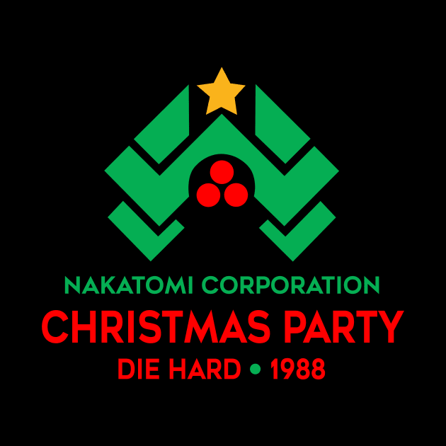 Nakatomi Corporation Christmas Party Die Hard 1988 by MonataHedd