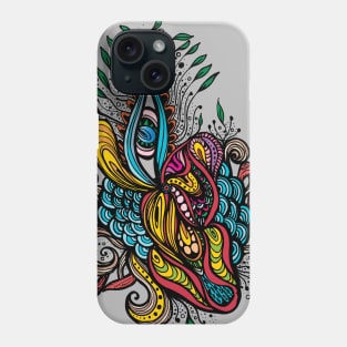 trippy blooming flower Phone Case